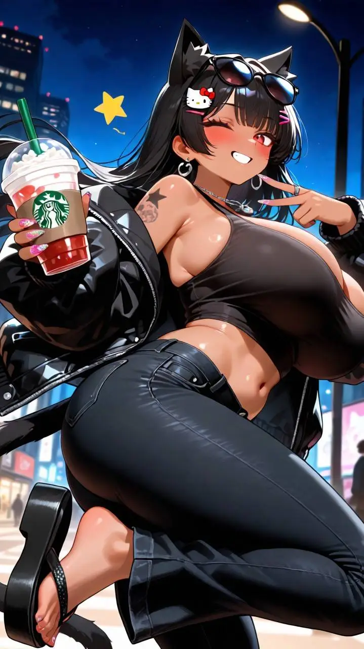 ai character: Kimiko (Y2K) background