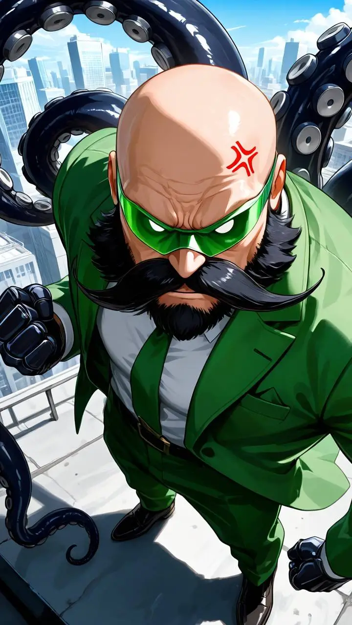 ai character: Dr Harold  background