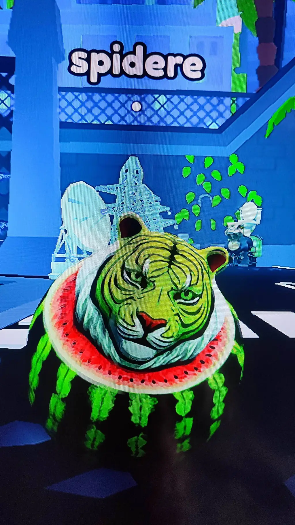 ai character: tigrilini watermel background