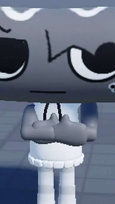 ai character: EMO COSMO. background