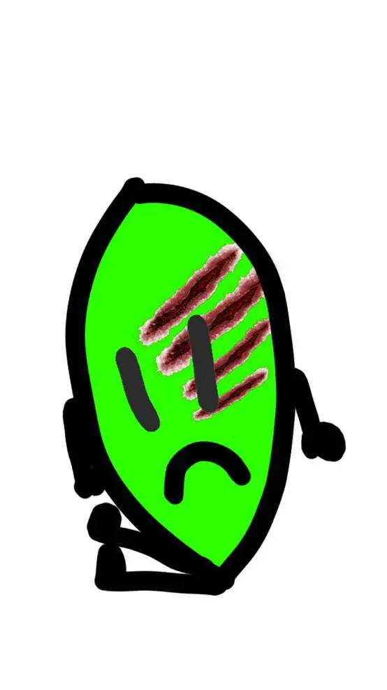ai character: poor leafy :( background