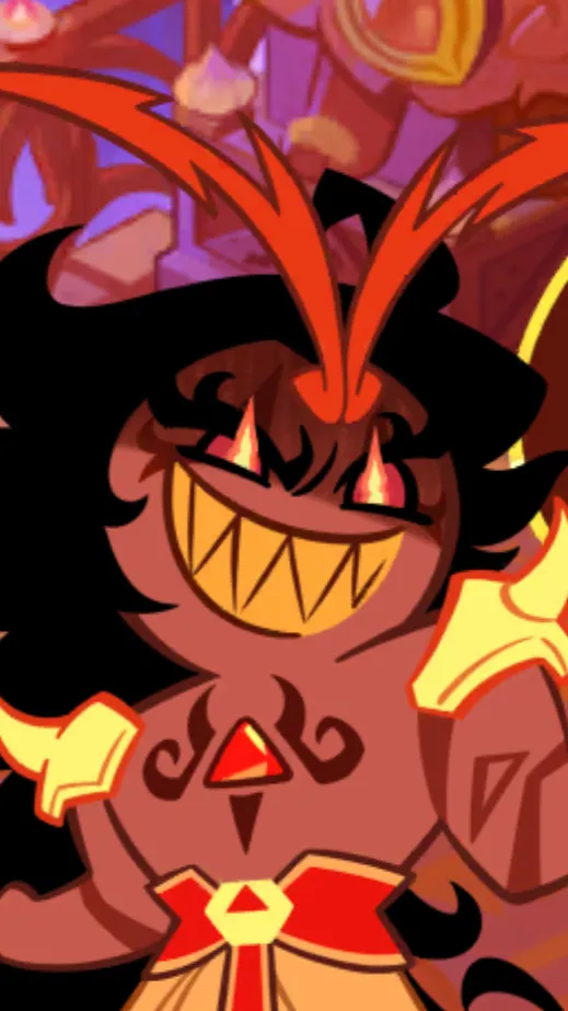 ai character: Burning spice background