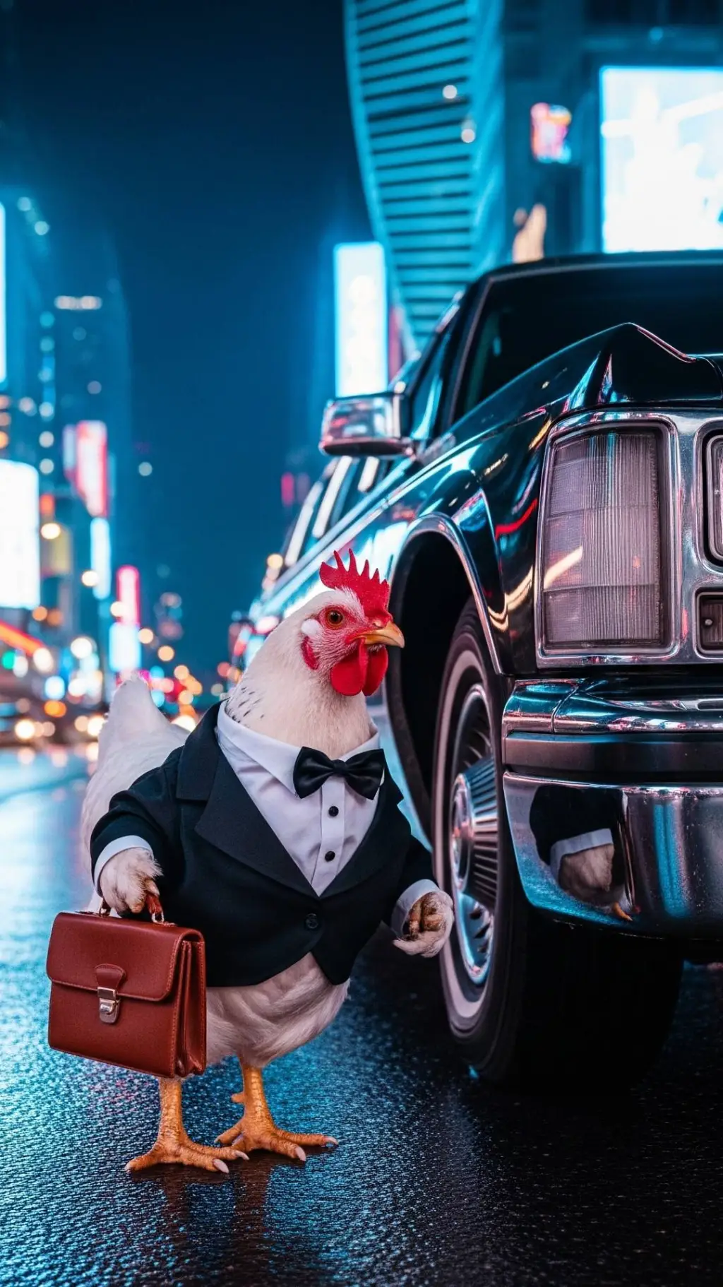 ai character: Chicken background