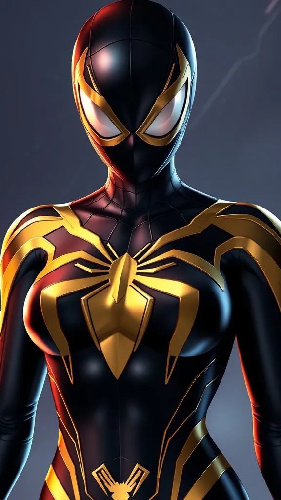 ai character: Spider-Woman background