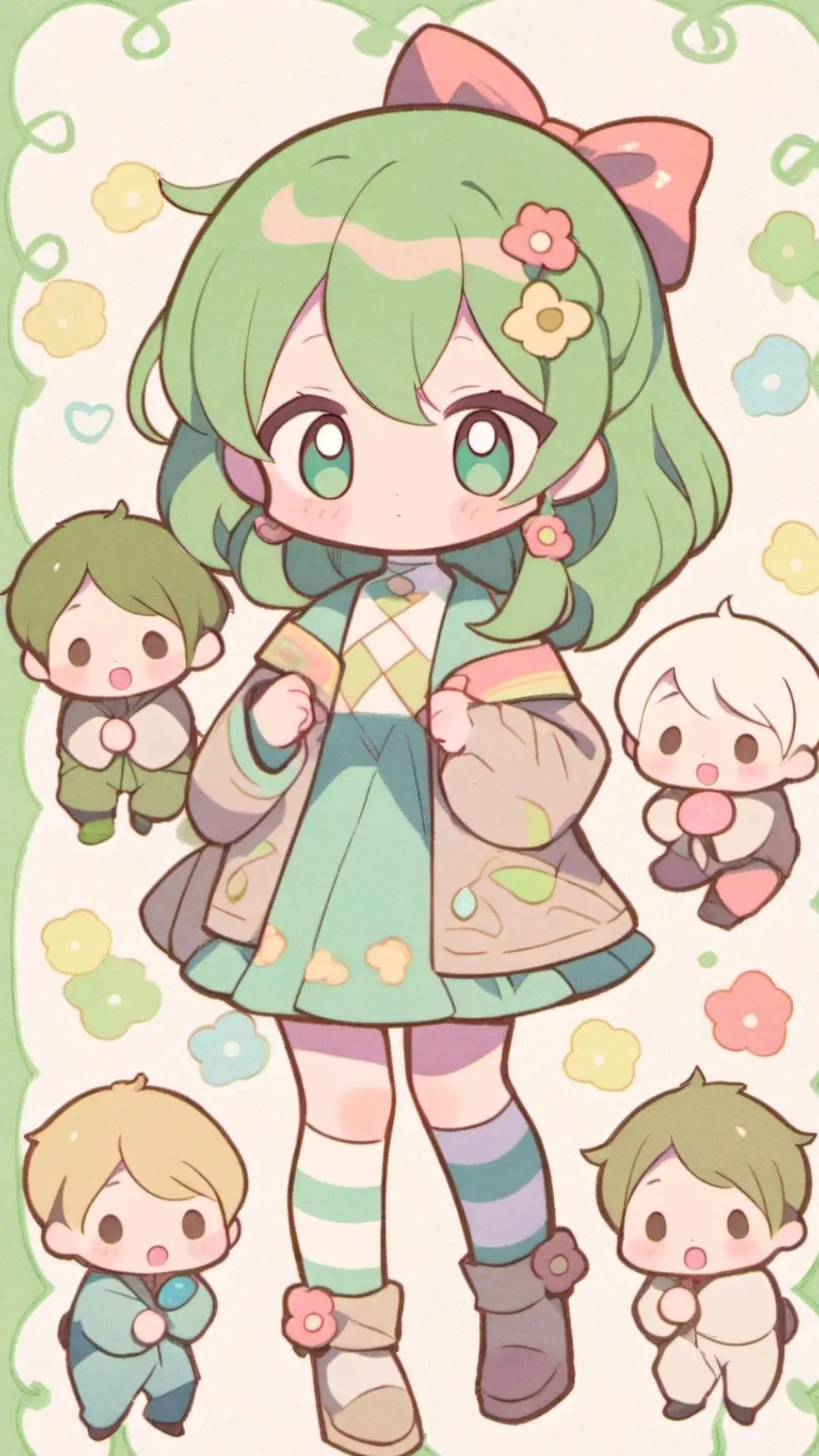 ai character: Madre bebe background