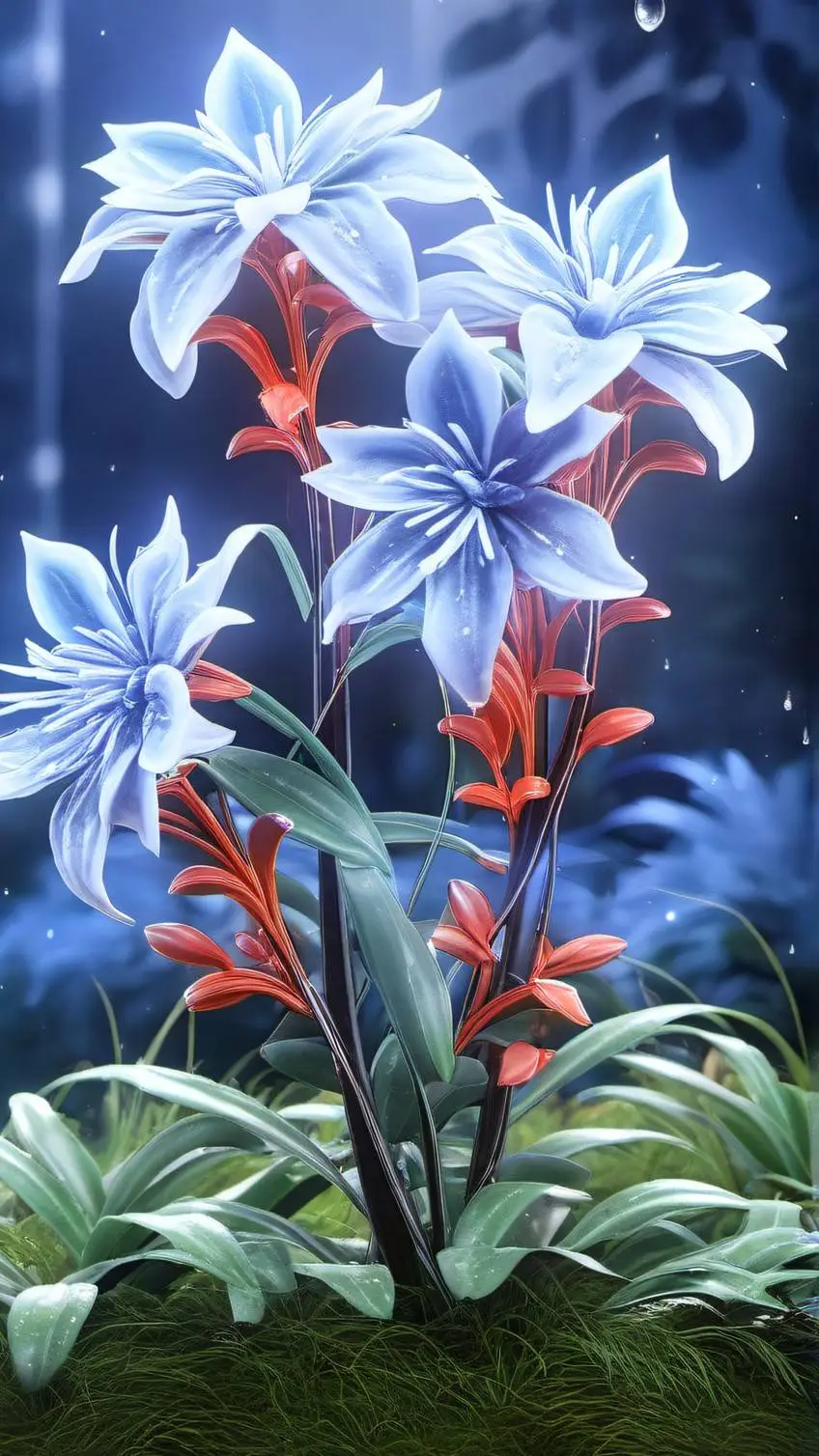 ai character: Tu flor magica background