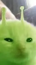 ai character: Gato alien background