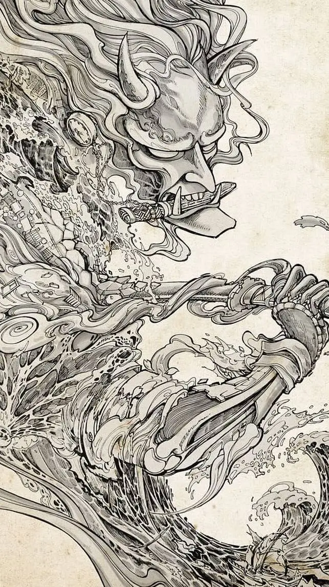 ai character: Blood Oath  background