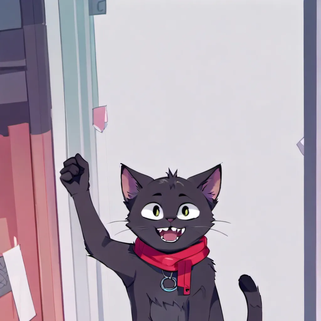 chat with ai character: caarton cat 🐱🖤