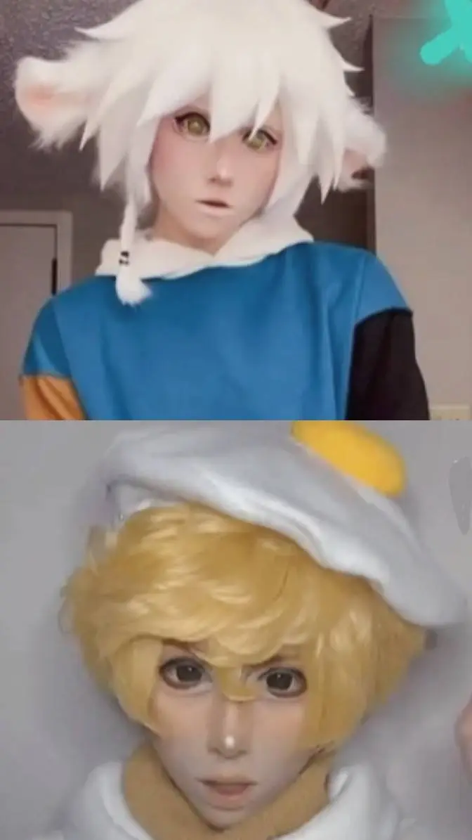 ai character: Two buddies ^^ background