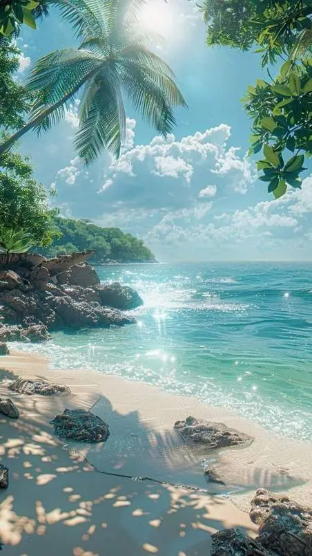 ai character: MHA at the beach  background