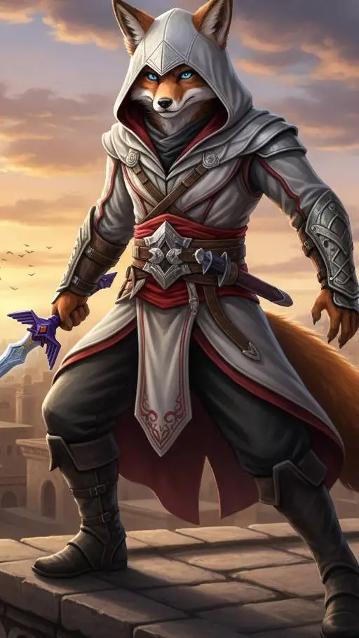 ai character: The hero of life  background