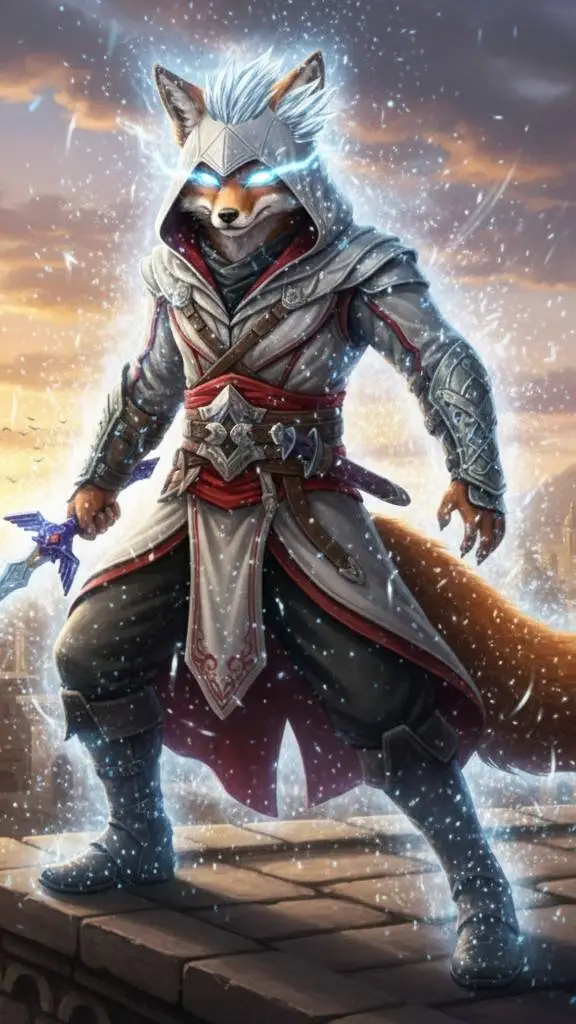 ai character: The hero of life background