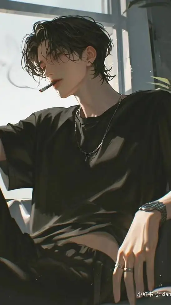 ai character: 🚬Aiden🍃 background