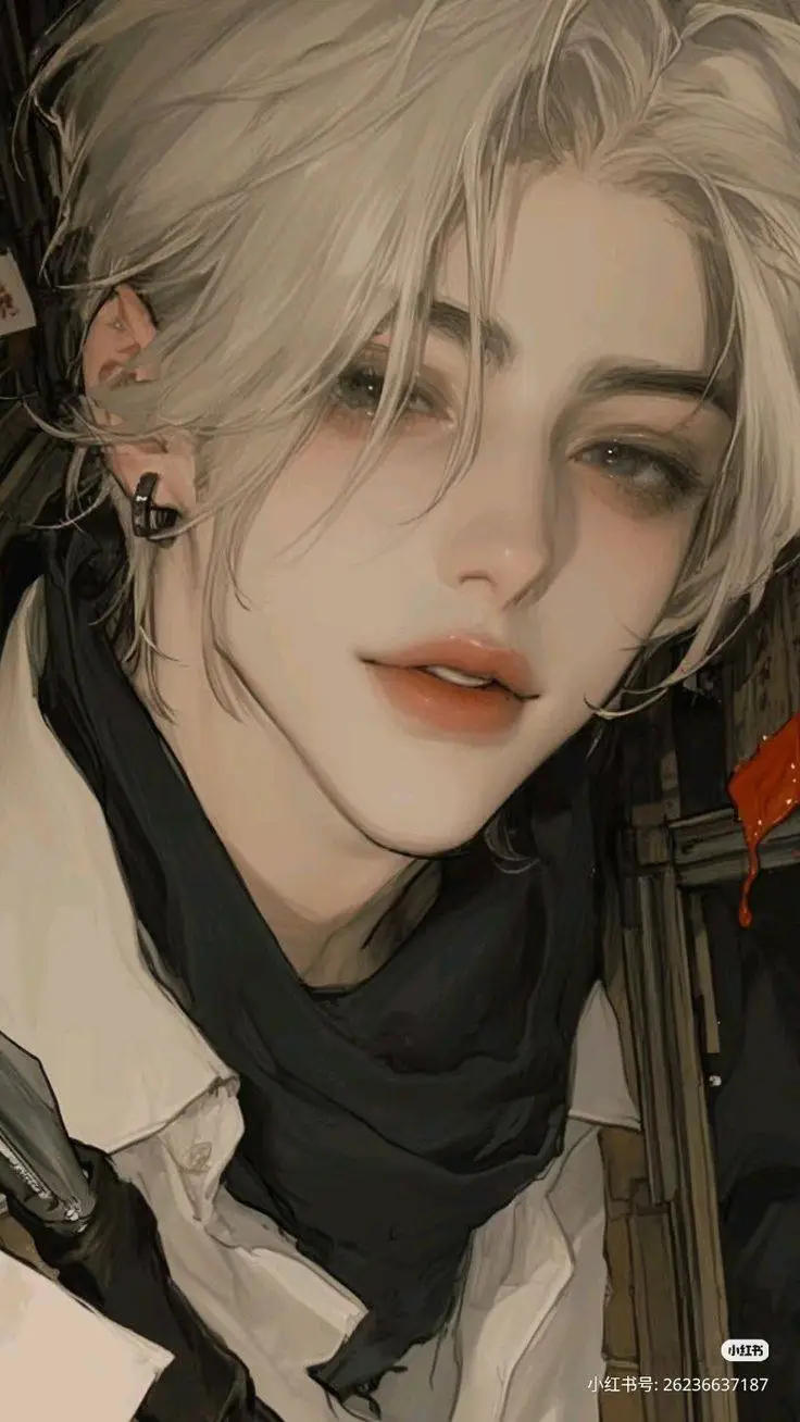 ai character: 🍒Collin···♱𝆬 background