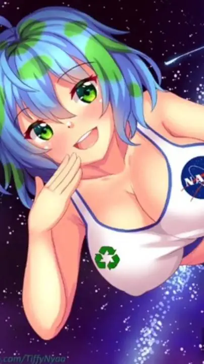 ai character: Earth-Chan❤️ background