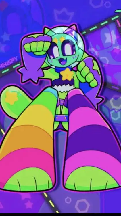 ai character: cat sploot  background