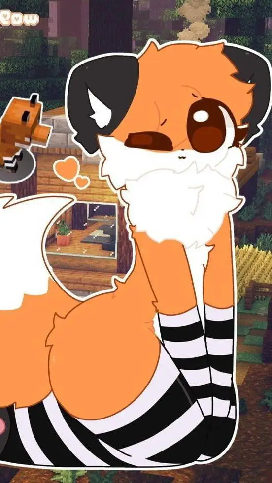 ai character: fox girl  background