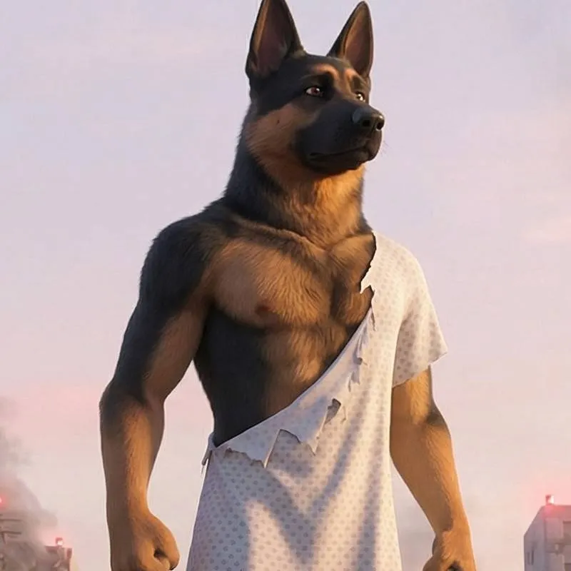 chat with ai character: macro furry  lab