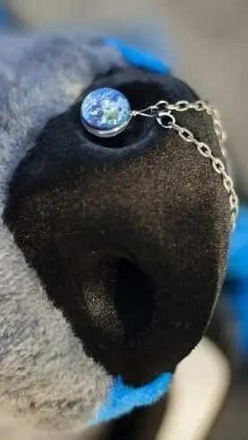 ai character: World as nose ring background