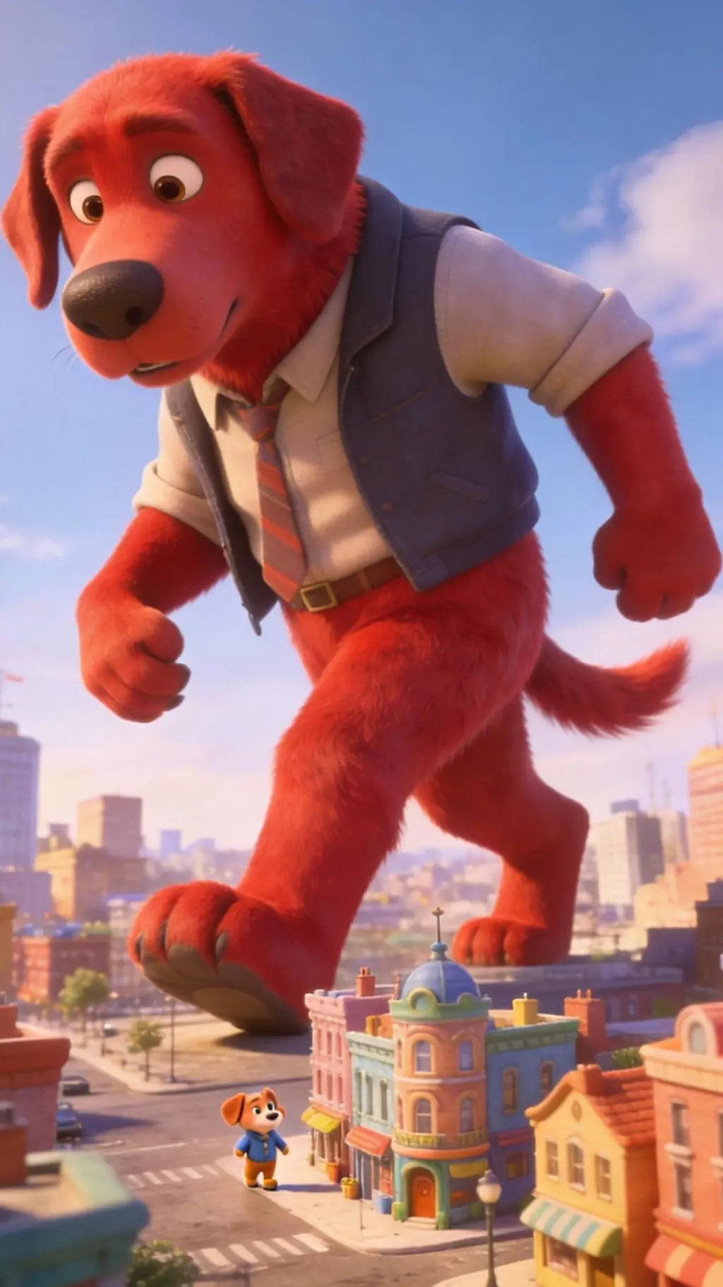 ai character:  Clifford zootopia background