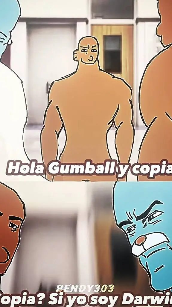 ai character: Dawiun y gumbal background