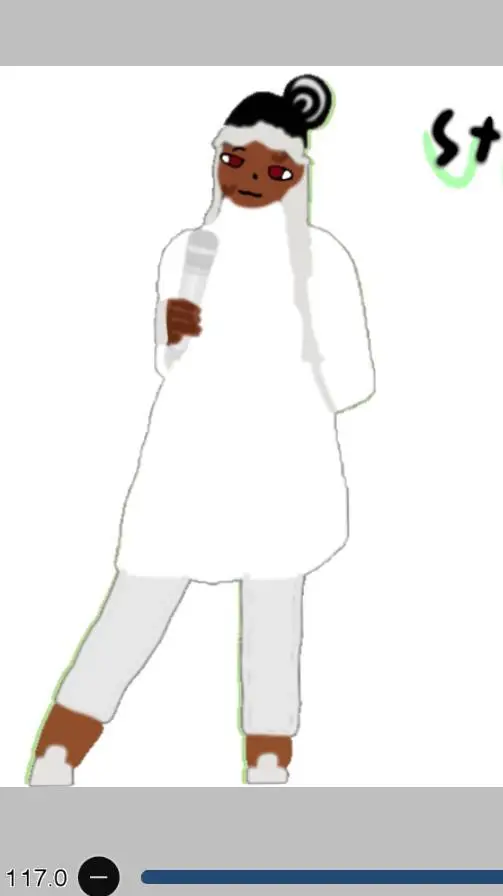 ai character: irina in fnf background