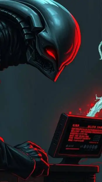 ai character: elien virus background