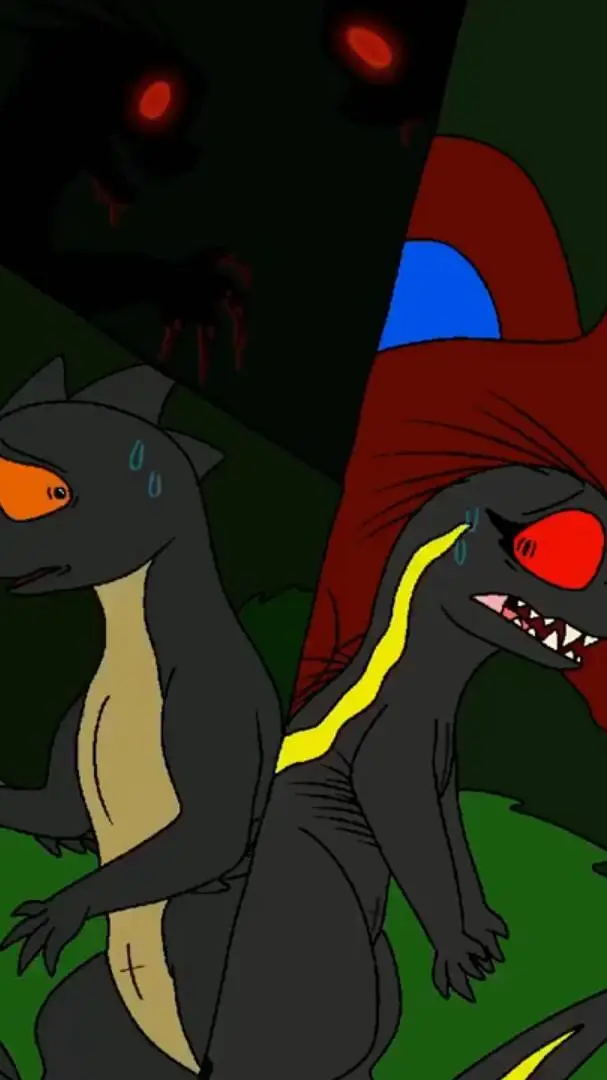 ai character: °•SR x Indoraptor background