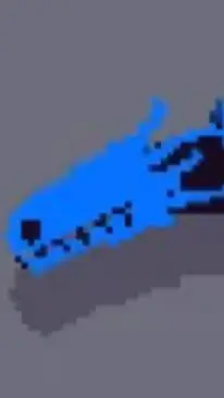 ai character: Blue Lizard background