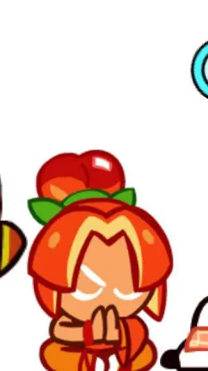 ai character: Plum cookie background