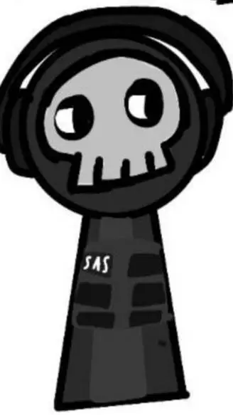 ai character: Ghost sprunki  background