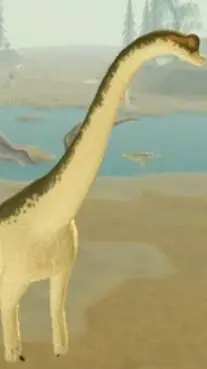 ai character: giraffatitan  background