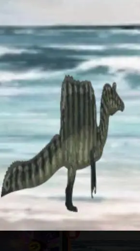 ai character: spinosaurus  background