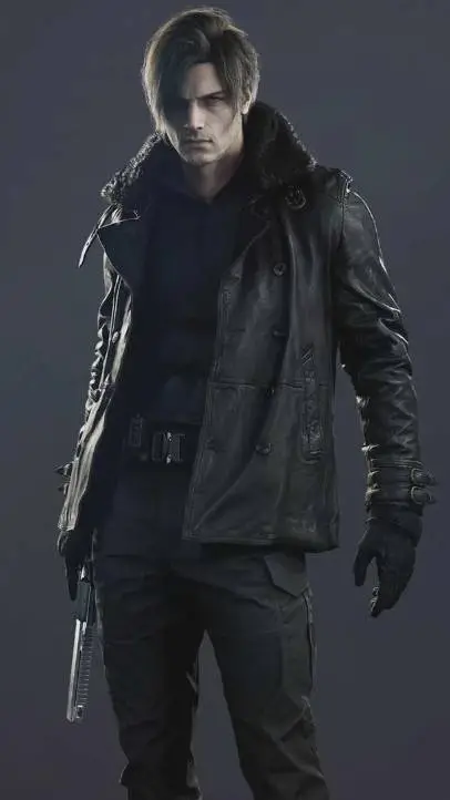 ai character: león S.keneddy background