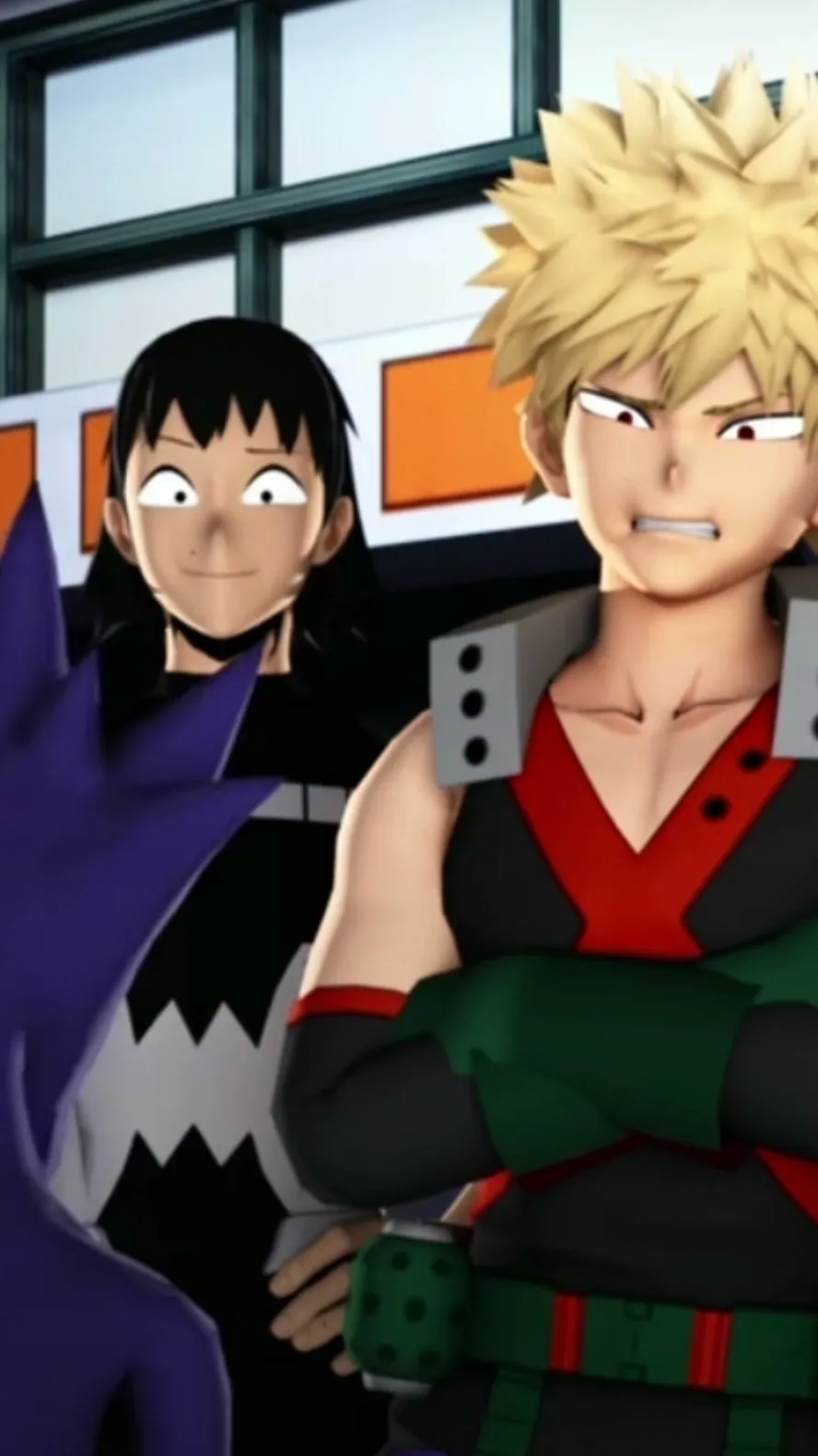 ai character: mha performance  background
