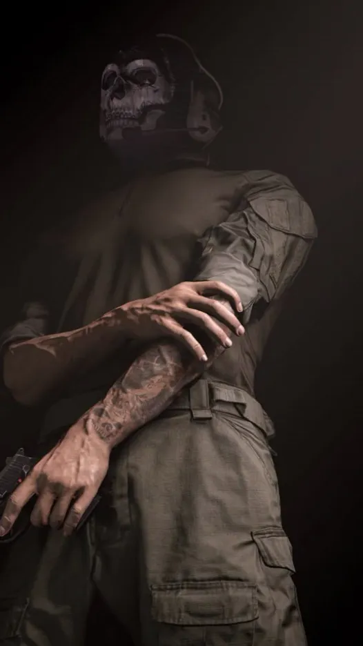 ai character: Ghost background