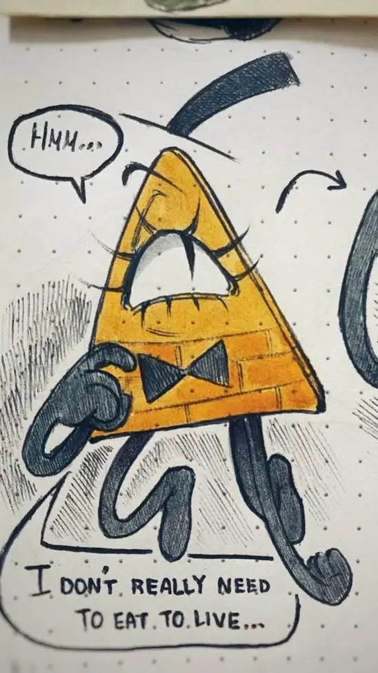 ai character: Bill Cipher! background