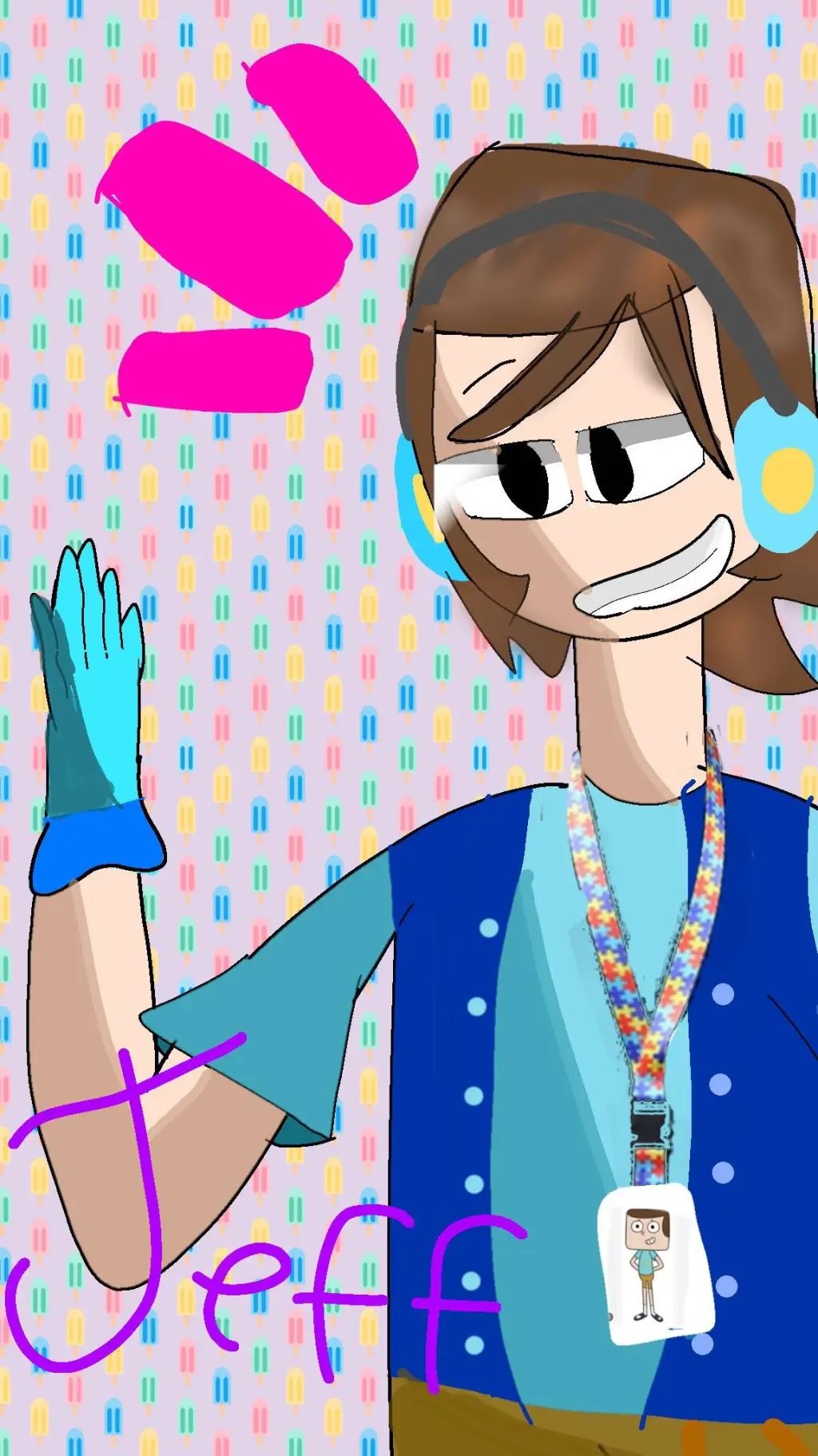 ai character: Jeff! background