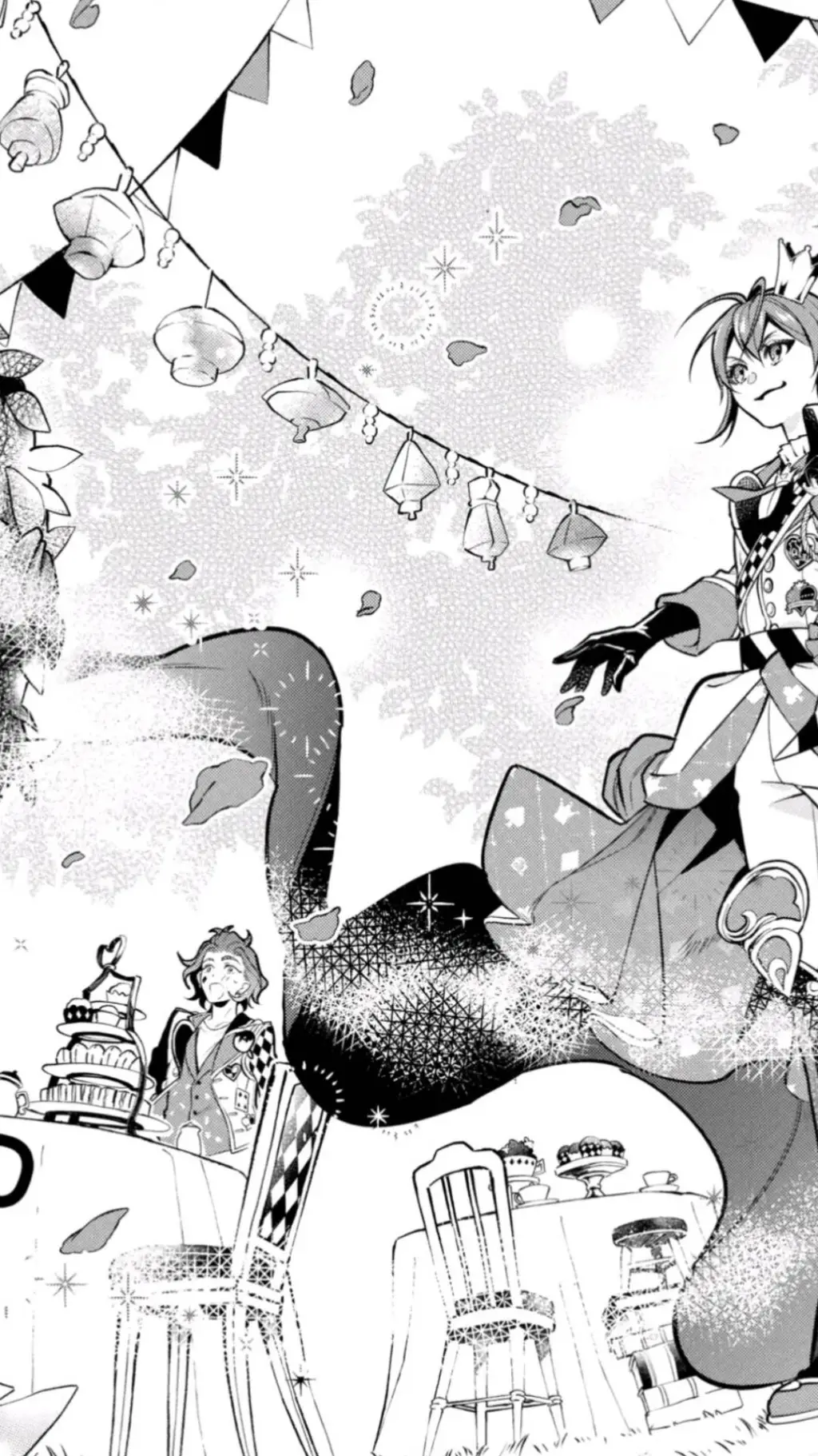 ai character: Tea party? right? background