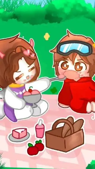 ai character: Santi y cabrita 💔🥺 background