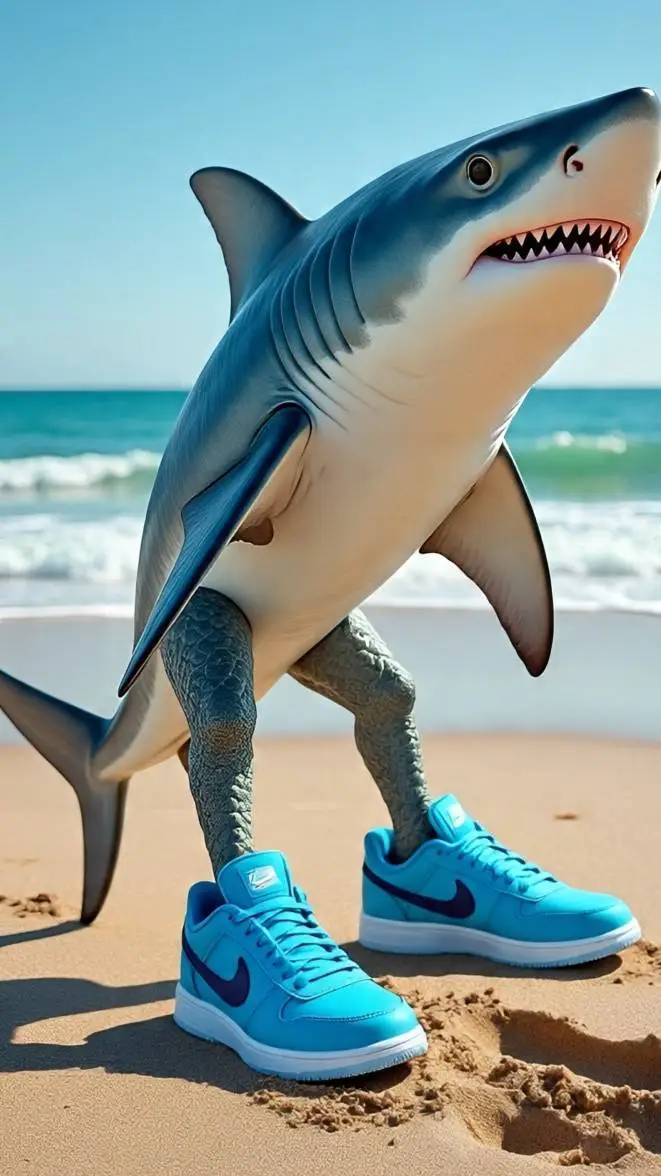 ai character: tralalero tralala background