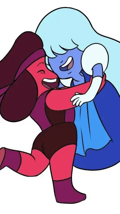 ai character: Ruby & Sapphire background