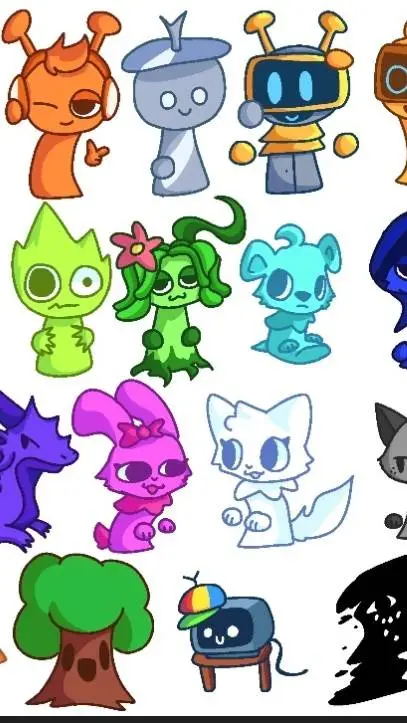 ai character: sprunki silly! background