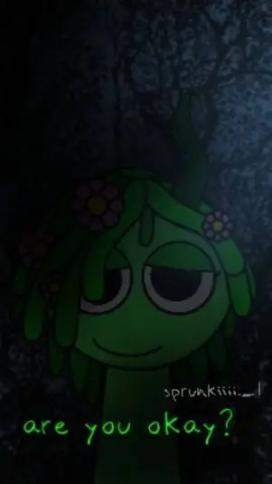 ai character: Sprunki night/camp background