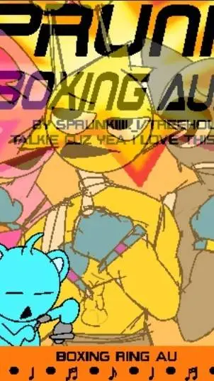 ai character: SPRUNKI BOXING AU background