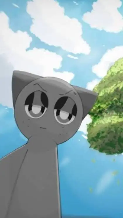 ai character: Gray (sprunki) background