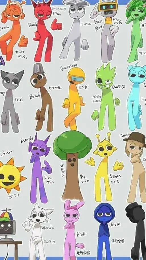 ai character: 🎶Sprunki but OC!?🌈 background