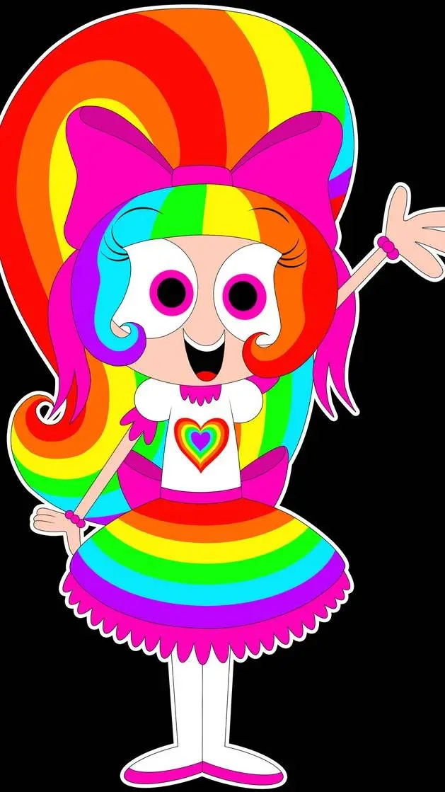 ai character: Rainbowkitty101 background