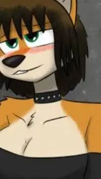 ai character: goth fox background